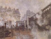 Claude Monet, Le Pont de I'Europe,Gate Sate Saint-Lazare (mk09)